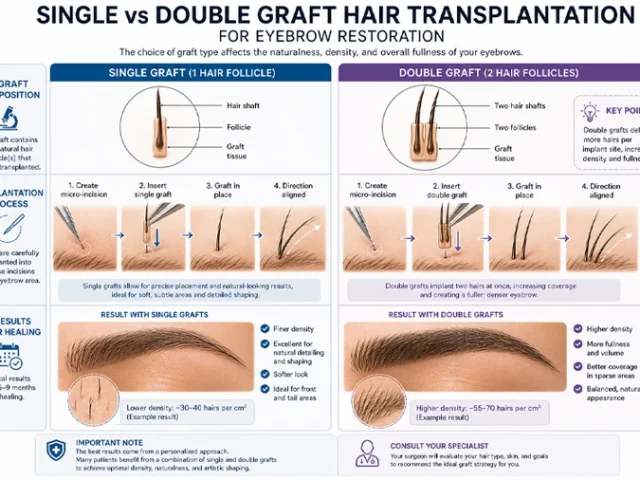 Einzel- und Doppeltransplantation bei der Augenbrauentransplantation: 4 Unterschiede